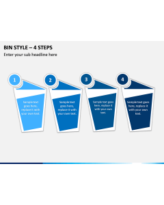 Bin Style – 4 Steps PPT slide 1