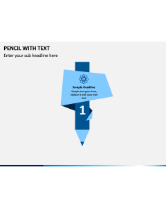 Pencil with Text PPT slide 1