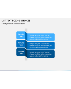 List Text Box – 3 Choices PPT Slide 1
