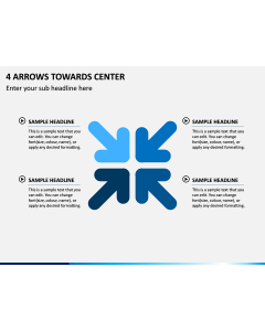 4 Arrows Towards Center PPT Slide 1