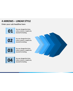 4 Arrows – Linear Style PPT Slide 1