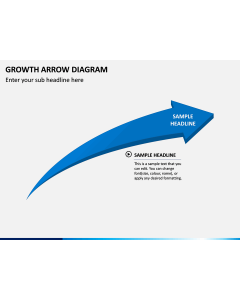 Growth Arrow Diagram PPT Slide 1