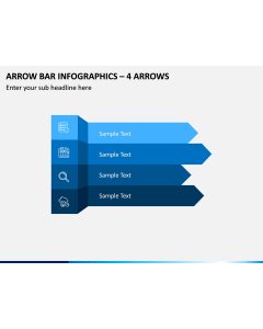 Arrow Bar Infographics – 4 Arrows PPT Slide 1