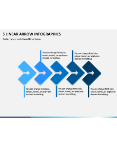 5 Linear Arrow Infographics PPT Slide 1