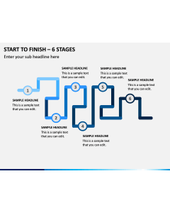 Start to Finish – 6 Stages PPT Slide 1
