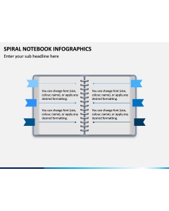 Spiral Notebook Infographics PPT Slide 1