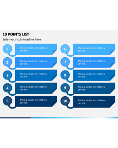 10 Points List PPT Slide 1