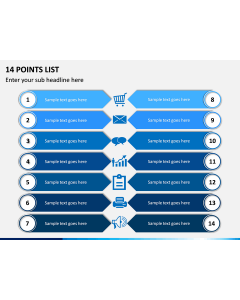 14 Points List PPT Slide 1