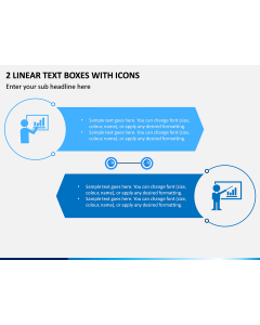 2 Linear Text Boxes With Icons PPT Slide 1