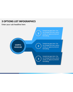 3 Options List Infographics PPT Slide 1