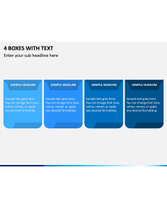 4 Boxes With Text PPT Slide 1