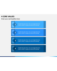 4 Core Values PPT Slide 1