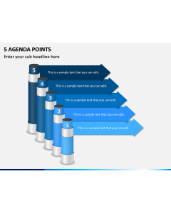 5 Agenda Points PPT Slide 1
