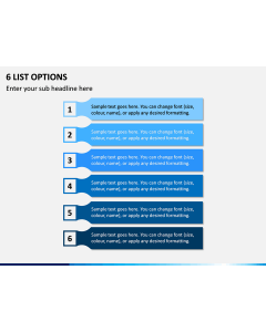 6 List Options PPT Slide 1