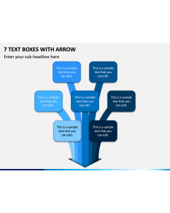 7 Text Boxes With Arrow PPT Slide 1