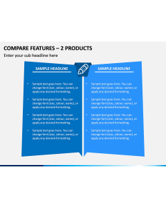Compare Features - 2 Products PPT Slide 1