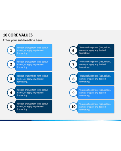 10 Core Values PPT Slide 1