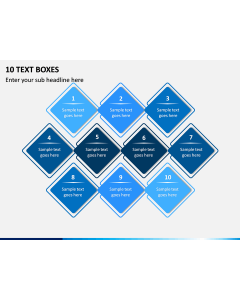 10 Text Boxes PPT Slide 1