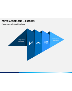 Paper Aeroplane - 4 Stages PPT Slide 1