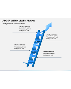 Ladder With Curved Arrow PPT Slide 1