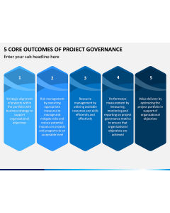 5 Core Outcomes of Project Governance PPT Slide 1