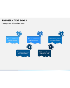 5 Numeric Text Boxes PPT Slide 1