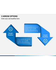 2 Arrow Options PPT Slide 1
