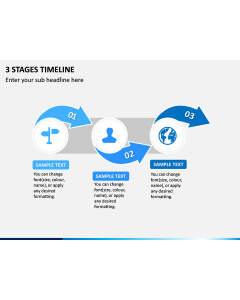 3 Stages Timeline PPT Slide 1