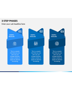 3 Step Phases PPT Slide 1