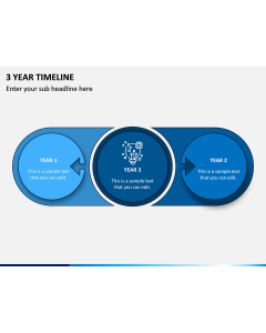 3 Year Timeline PPT Slide 1