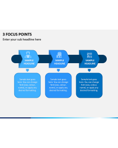3 Focus Points PPT Slide 1