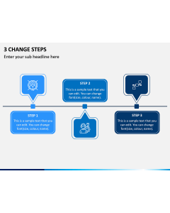 3 Change Steps PPT Slide 1