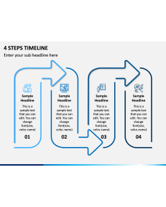 4 Steps Timeline PPT Slide 1