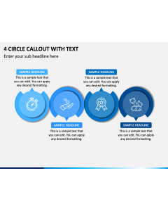 4 Circle Callout With Text PPT Slide 1