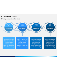 4 Quarter Steps PPT Slide 1