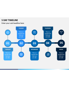 5 Day Timeline PPT Slide 1