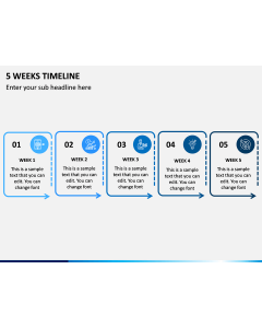 5 Weeks Timeline PPT Slide 1