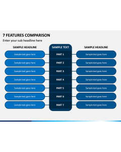 7 Features Comparison PPT Slide 1