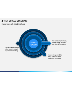 3 Tier Circle Diagram PPT Slide 1