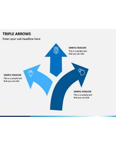 Triple Arrows PPT Slide 1