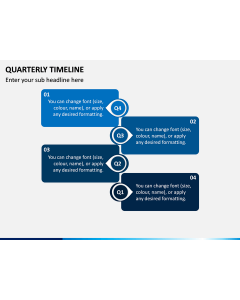 Quarterly Timeline PPT Slide 1