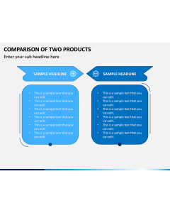 Comparison Of Two Products PPT Slide 1