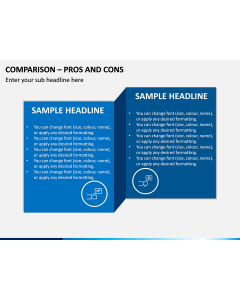 Comparison - Pros And Cons PPT Slide 1