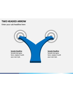 Two Headed Arrow PPT Slide 1