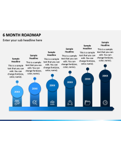 6 Month Roadmap PPT Slide 1