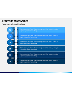 6 Factors to Consider PPT Slide 1