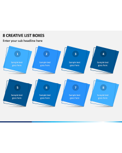 8 Creative List Boxes PPT Slide 1
