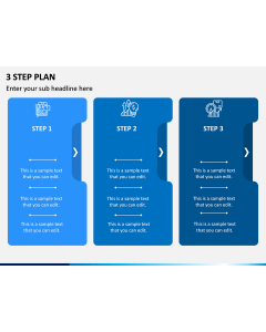 3 Step Plan PPT Slide 1