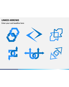 Linked Arrows PPT Slide 1