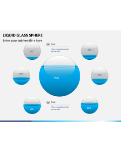 Liquid glass sphere free PPT slide